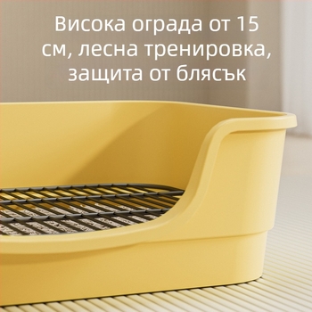 Самопочистващ се автоматичен кучешки тоалет с тава за изпражнения