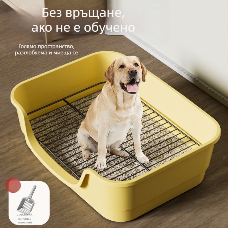 Самопочистващ се автоматичен кучешки тоалет с тава за изпражнения