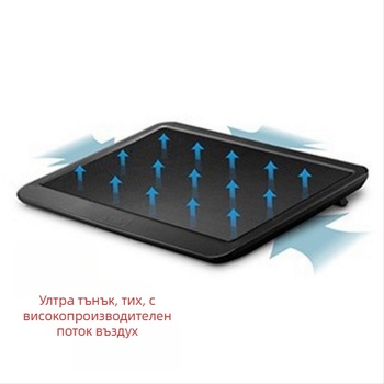 N19 охлаждаща база за ноутбук с 1 вентилатор, въздушно охлаждане, пластмаса, за PlayBook