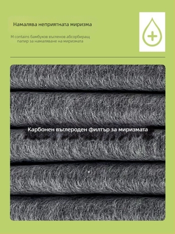 Подложка за урина за кучета и котки, удебелена, дезодорираща с бамбуков активен въглен, абсорбираща, подложка за тоалетна за домашни любимци