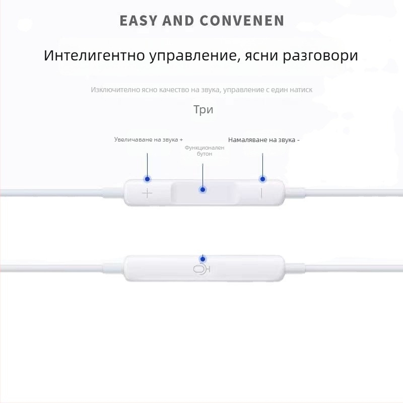 Huawei Nova 13 Pro жични in-ear слушалки с Type-C интерфейс, микрофон и шумопотискане