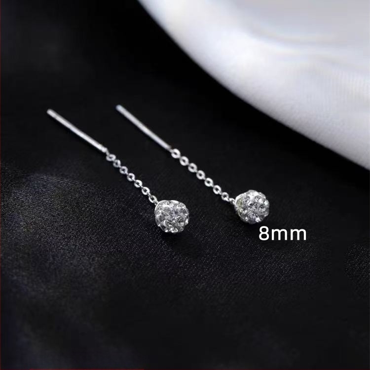 Обeци с циркони, геометрични, прост стил, дамски, есен 2025