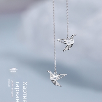 Сребърни обици 925 със животински мотив и зодия, стил сладък и свеж, персонален моден аксесоар