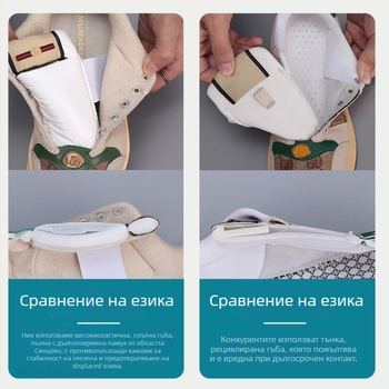 Спортни ежедневни обувки – платнен горен, гумена подметка, дишаща текстилна стелка, връзки, кръгла носка