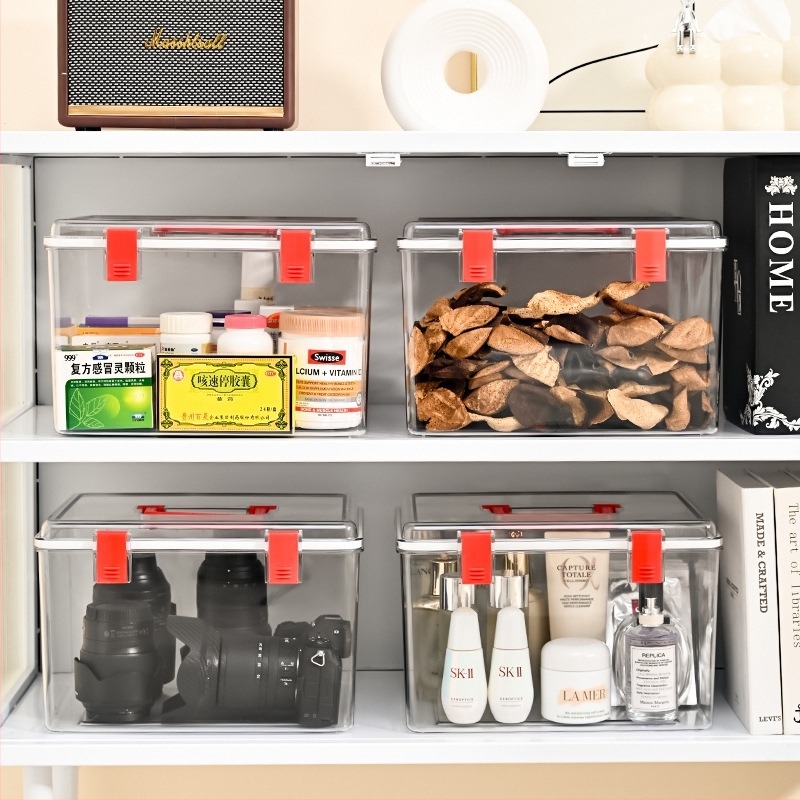 Портативна PET кутия за съхранение, модел 677, ръчно пренасяема, прахоустойчива, мултифункционална