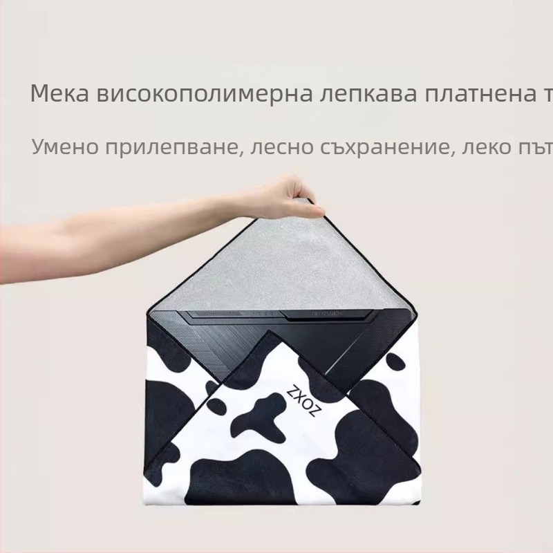 Козметична чанта за грим със голям капацитет, полиестерен материал, карикатурен принт, марка Silent love, унисекс