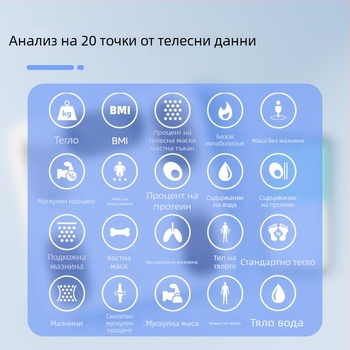 Умна везна за измерване на телесна маса и телесни мазнини Worley FG2313WB, 5–180 кг, закалено стъкло, високоточен G тип сензор, безжичен обхват 5–10 м