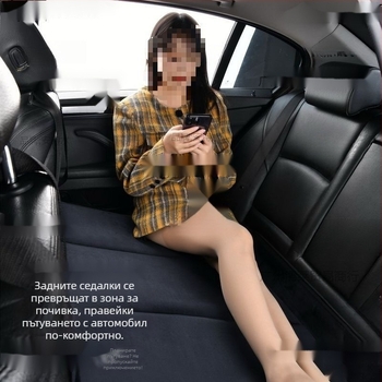 Сгъваем автомобилен спален матрак за задната седалка — решение за детско спане по време на пътуване, Материал: флокинг