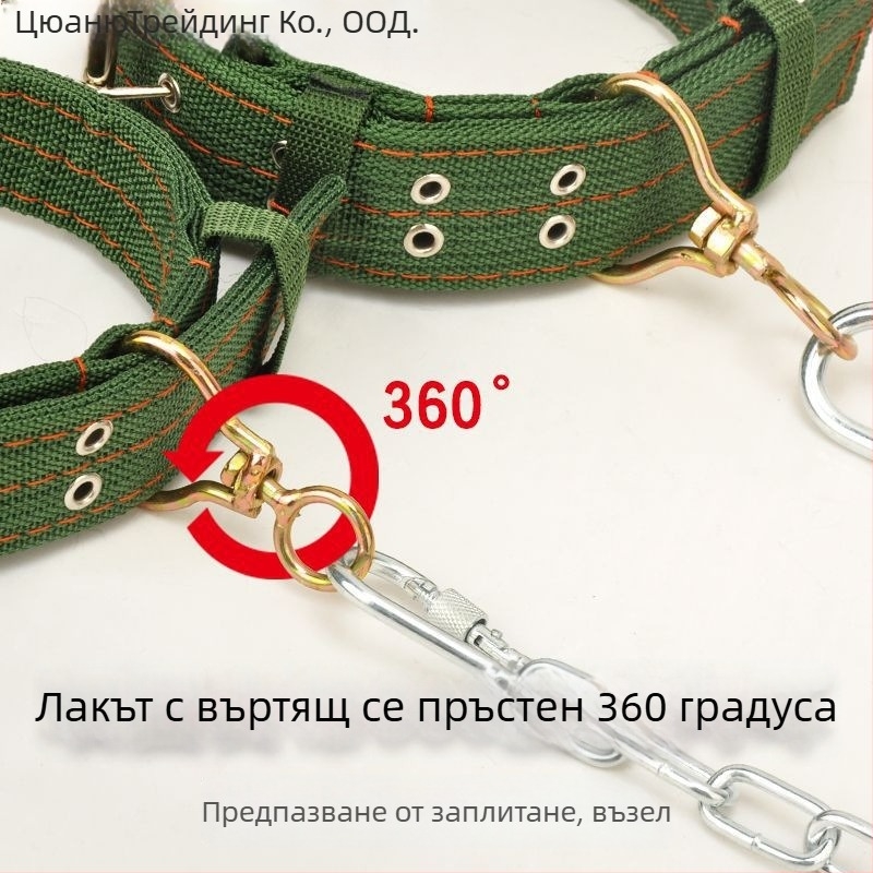 Xiaoju метална верига за кучета, повод за кучета и нашийник — вериги и въжета за домашни любимци