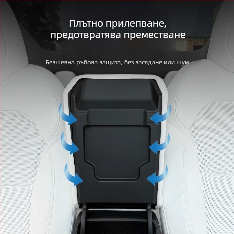 Tesla Model 3/Y протектор за подлакътник – интериорно обновление аксесоар, Материал: TPE, Артикул: YS-01