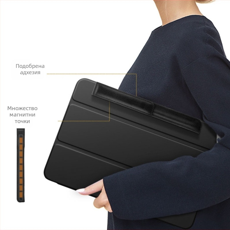 Калъф за стилус Apple Pencil 1/2 поколение – OEM обработка, двуслоен калъф от кравешка кожа