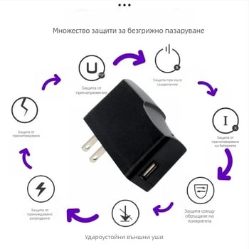 Захранващ адаптер USB 5V 2A за телефони и таблети, тегло 80 г, марка Yishangxing, серия Power Adapter
