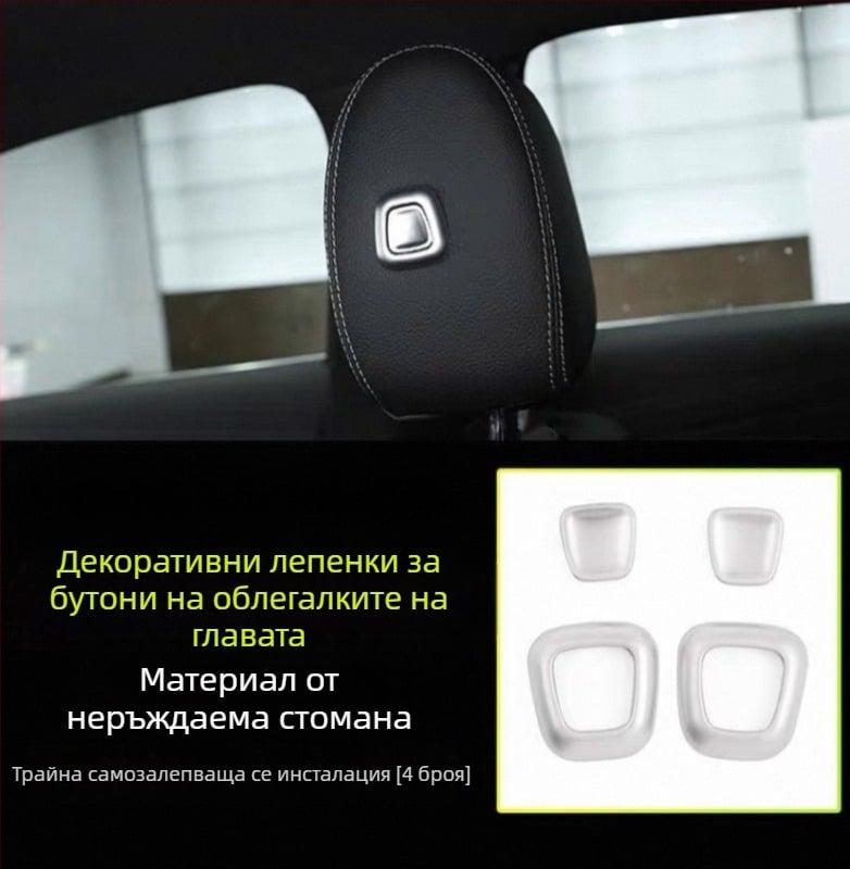SNBLO стикер за бутон на централното управление за Mercedes-Benz GLB220, GLA200, EQB260, GLE350, GLS450 | Модел: Бутон на мишката | Материал: Друг