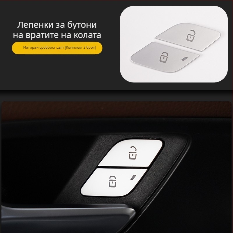 SNBLO стикер за бутон на централното управление за Mercedes-Benz GLB220, GLA200, EQB260, GLE350, GLS450 | Модел: Бутон на мишката | Материал: Друг