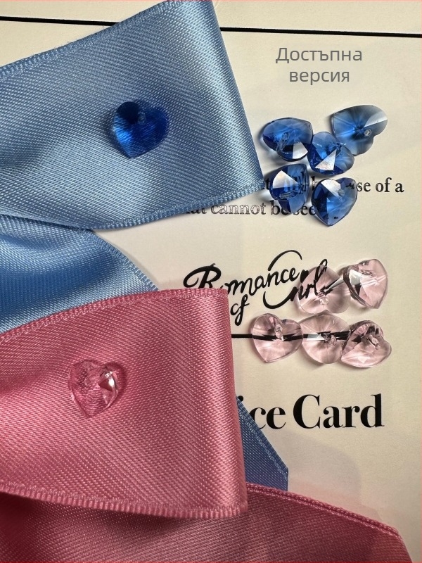 Лента за глава за кучета с панделка, корейски стил принцеса, регулируема еластична лента, полиестер-памук материал