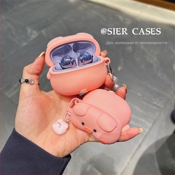 Huawei FreeBuds 5/6i силиконов защитен калъф с карикатурен печат