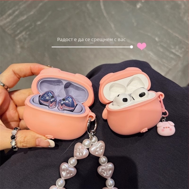 Huawei FreeBuds 5/6i силиконов защитен калъф с карикатурен печат