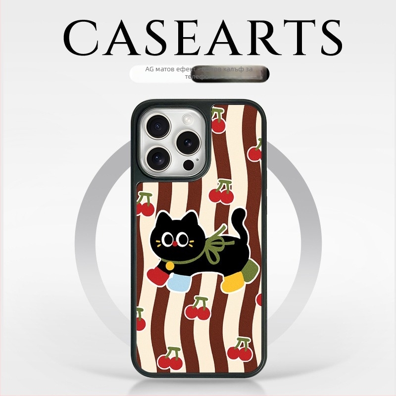 Калъф за iPhone за Apple устройства – магнитен AG матов TPU гръб, боядисан, против падане