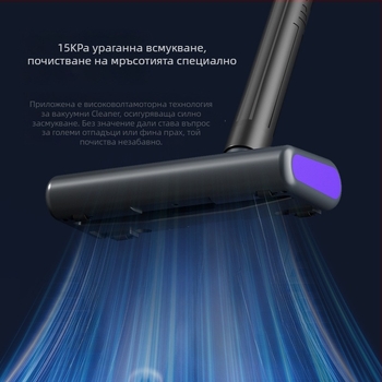 Безжична прахосмукачка за кола и дом - мокро и сухо почистване, силно всмукване до 15 kPa, вградена батерия 2000–2500 mAh, USB зареждане, 2-в-1 четка за почистване и всмукване