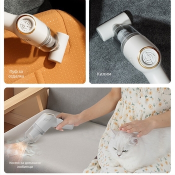 Say One безжичен вакуум за кола – ръчен, 5500 Pa всмукване, 7.4 V, 55 W, време за работа 17 мин.