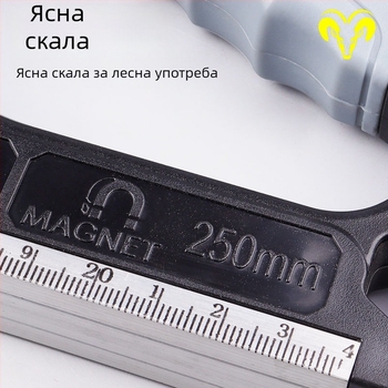 Дигитален наклономер с магнитен дигитален инклинометър и ъгломер-правило нивелир за строителство