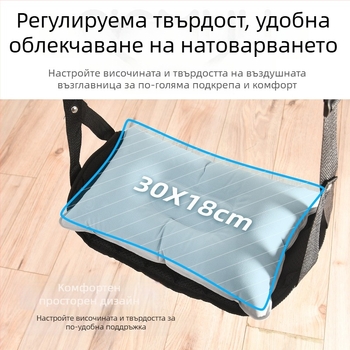 Под бюрото: висящ хамак за крак — полиестер, ръчна помпа, за 1 човек