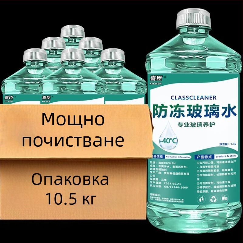 Течност за чистачки с антифриз до -40°C, всесезонна употреба, кристално покритие и премахване на маслен филм