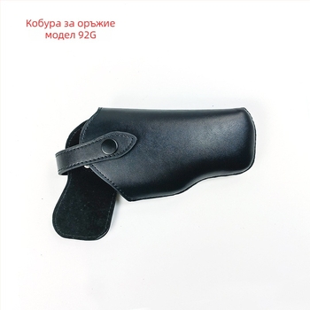 Тактически кожен кобур за пистолет на кръста с тайно бързо изваждане, втори слой кравешка кожа, естествена кожа, полиестерна облицовка, за употреба на открито