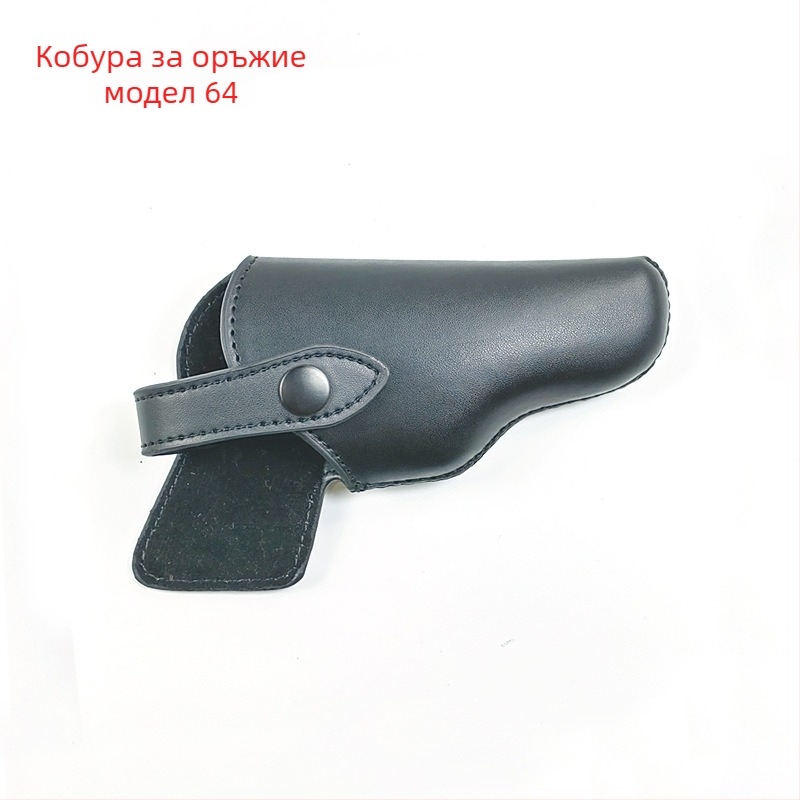 Тактически кожен кобур за пистолет на кръста с тайно бързо изваждане, втори слой кравешка кожа, естествена кожа, полиестерна облицовка, за употреба на открито