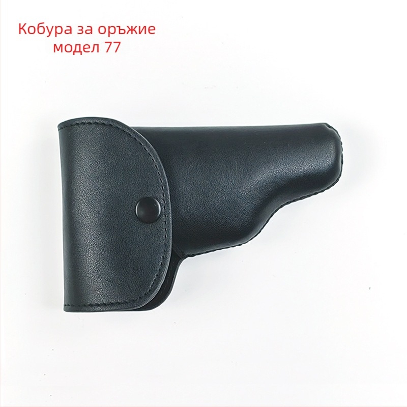 Тактически кожен кобур за пистолет на кръста с тайно бързо изваждане, втори слой кравешка кожа, естествена кожа, полиестерна облицовка, за употреба на открито