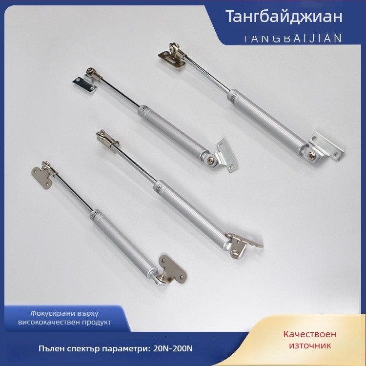 Газов подпирач за шкаф с алуминиева рамка, модел Z-28; материали: неръждаема тръба и пръчка от студено валцована стомана; конструкция: щанцована вътрешна тръба; стил: модерен минимализъм