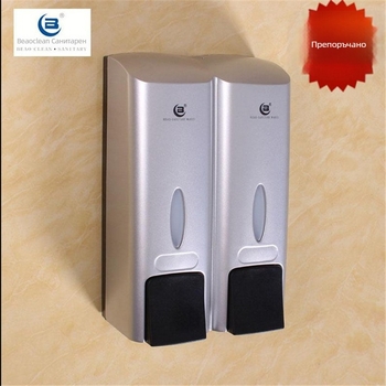 Стилен стенен дозатор за душ гел и шампоан с ръчно натискане – пластмаса, модерен стил, Northern austria