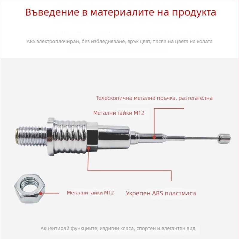 Декорация за багажник на електрически мотоциклет: антена модификация, разтегателна флаг-палка, мотив на орел (GB811-2022B; всички сезони; за двойки; Материал: Друго; Марка: Друго)