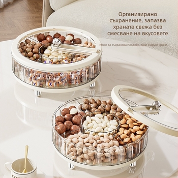 Чиния за плодове, крем стил, лек лукс ретро (Пластмаса; Марка: Forget one thing; Високо качество)