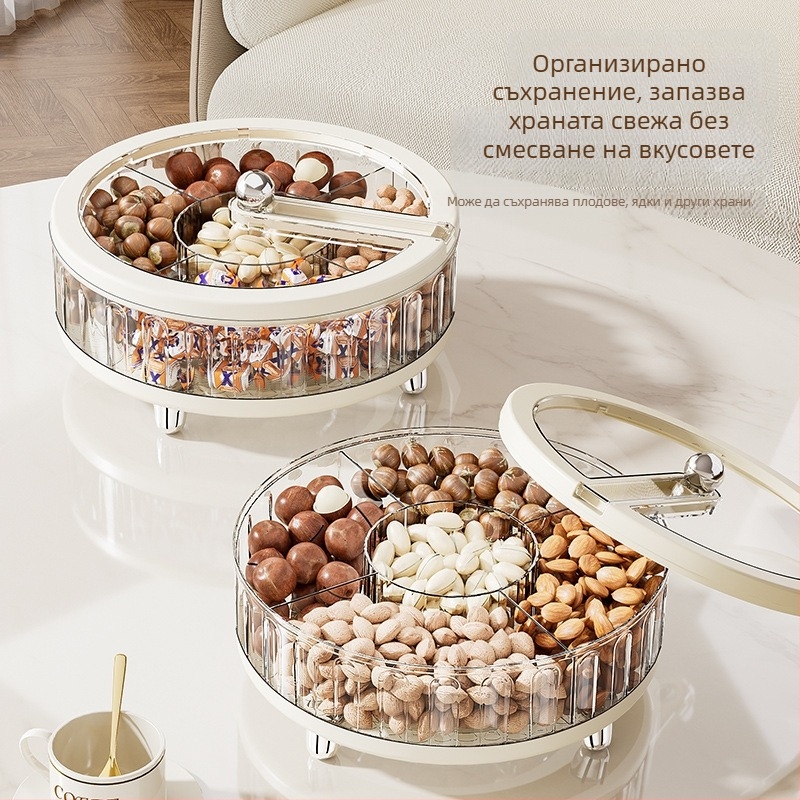 Чиния за плодове, крем стил, лек лукс ретро (Пластмаса; Марка: Forget one thing; Високо качество)