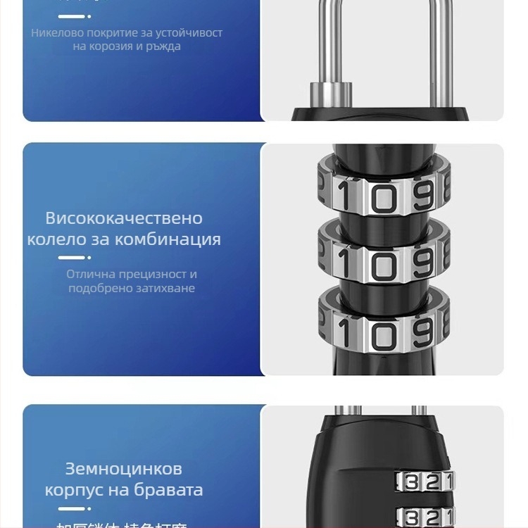 Кодова ключалка – модел 985, каталожен стил, универсален дизайн