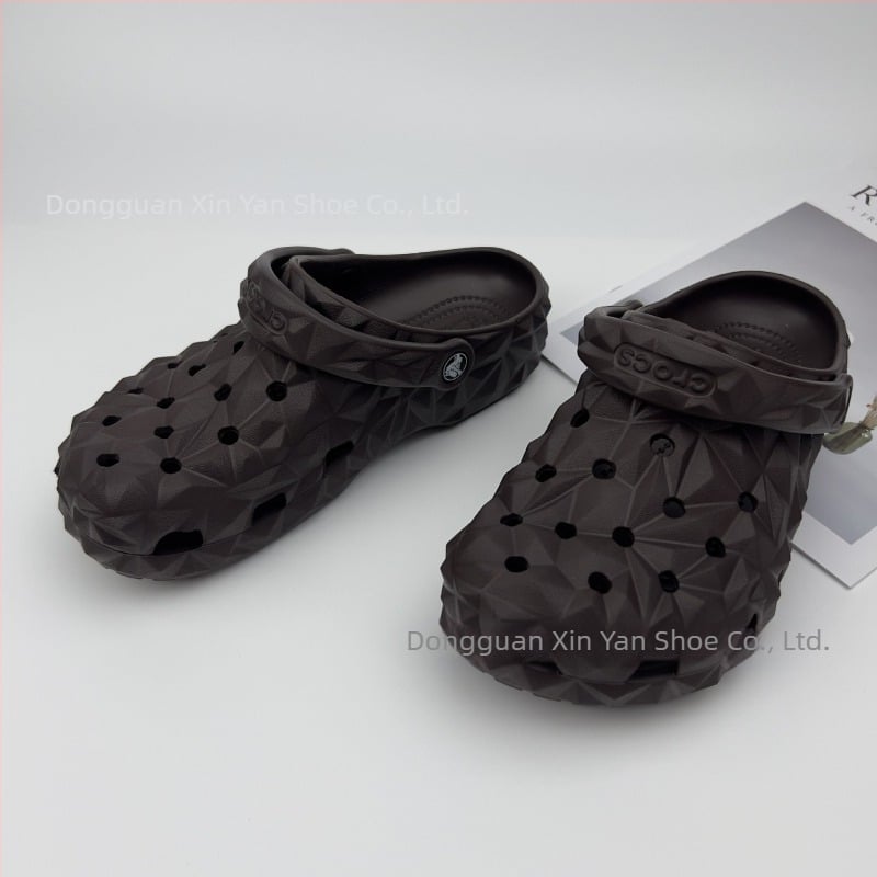 Мъжки EVA джапанки, дишащи, водоустойчиви, противохлъзгаща подметка, EVA горна част, инжекционно формована подметка, 1–3 cm височина на тока, Leisure Crocs стил