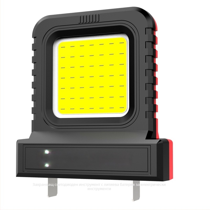 Кемпинг лампа с LED светлина, захранвана с батерия, 21V, 10W, превключвател с бутон отзад