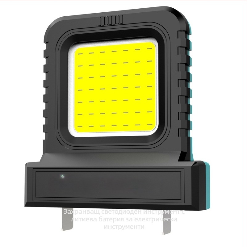 Кемпинг лампа с LED светлина, захранвана с батерия, 21V, 10W, превключвател с бутон отзад