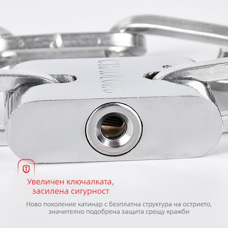 Верижна заключалка Тип C, желязна конструкция, марка ChaoLong, персонализирано производство, лицензиран частен етикет