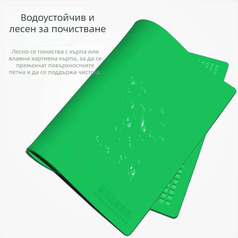 Garton JSD-706 високотемпературна силиконова работна подложка за ремонт на мобилни телефони и PCB, 5 мм дебелина, мек материал