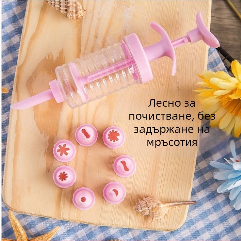 Декорационен пистолет с накрайник и торбичка за украса – Unique, модерен стил, пуснат през 2023 г.