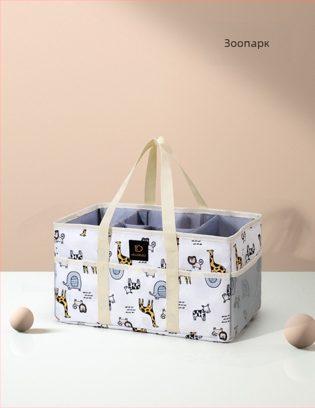 Чанта за мама с голяма вместимост, много отделения, водоустойчива и лека, разширяваща се