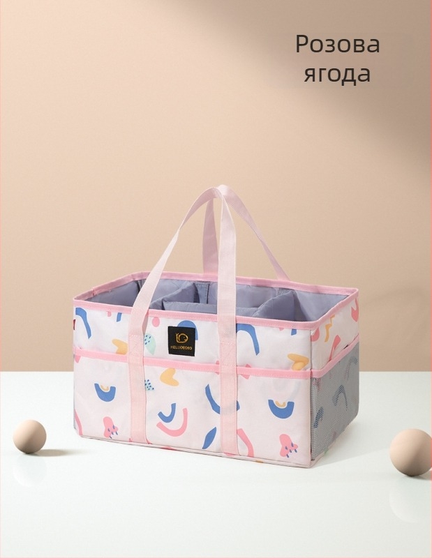 Чанта за мама с голяма вместимост, много отделения, водоустойчива и лека, разширяваща се