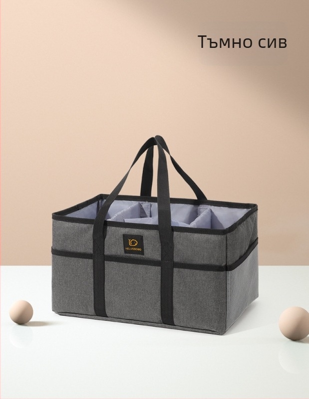 Чанта за мама с голяма вместимост, много отделения, водоустойчива и лека, разширяваща се