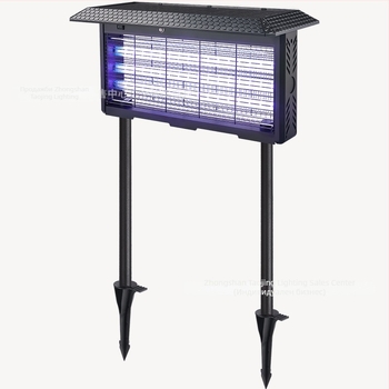 Лампа за убиване на комари – външна употреба, електрически удар, UV-A лилава светлина, презареждаема Li-Po батерия 1200–1500 mAh (сменяема), обхват 61 м²+