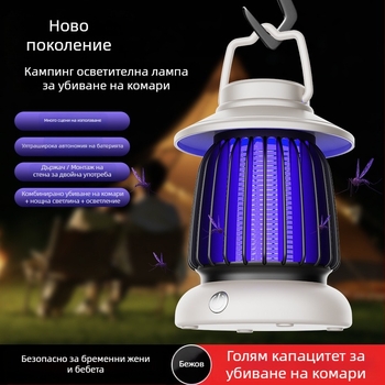 LED лампа за убийство на комари, мултифункционална палаткова светлина за къмпинг, модел Yhc-003, марка Dages, 5V, мощност 1.5W, персонализация налична