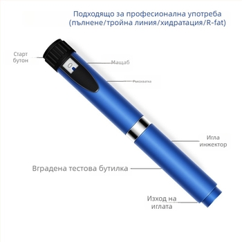 Водно-светлинен иглен пен за колагенова дълбока инфузия – Преносим, Домашна употреба, IPX1 водоустойчив, Без батерия
