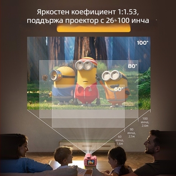 Детска цифрова камера с проектор, модел X5D, CMOS сензор, 11Мп, 1080P, 2.8-инчов LCD