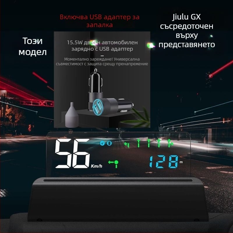 Yuzawa високопроизводителен HUD дисплей с връзка към Mijia App